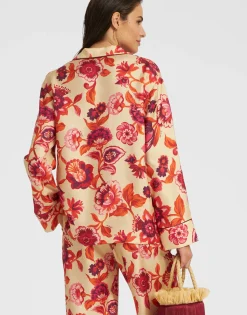 Pajama ShirtHottie Cream in Silk Twill