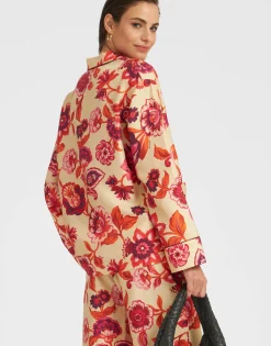 Pajama ShirtHottie Cream in Silk Twill