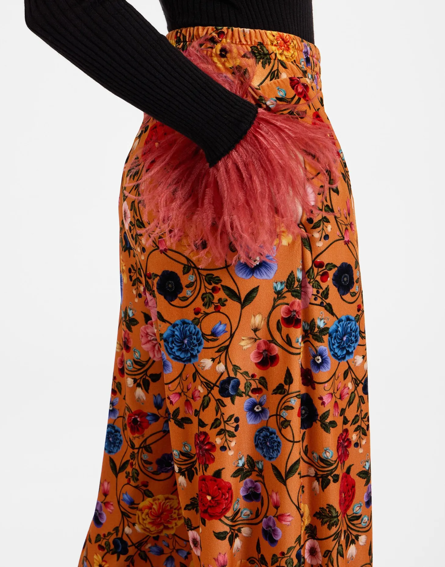 Palazzo PantsBotticelli Rust in Velvet Stretch