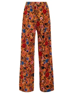 Palazzo PantsBotticelli Rust in Velvet Stretch