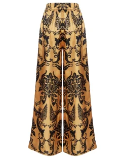 Palazzo PantsCherubs Gold in Silk Twill