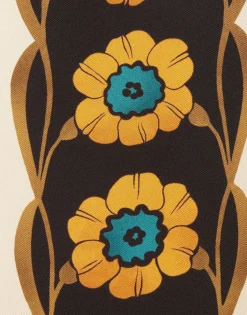 Palazzo PantsDaisychain Placée Orange in Silk Twill