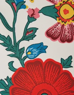 Palazzo PantsDragonflower Placée Multicolor in Silk Twill