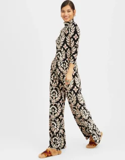 Palazzo PantsGhirlanda Black in Velvet Stretch