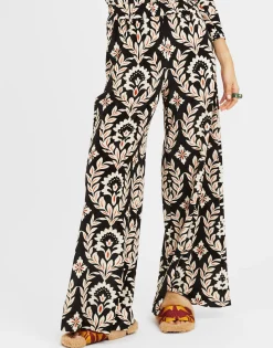 Palazzo PantsGhirlanda Black in Velvet Stretch