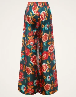 Palazzo PantsHottie Emerald in Silk Twill