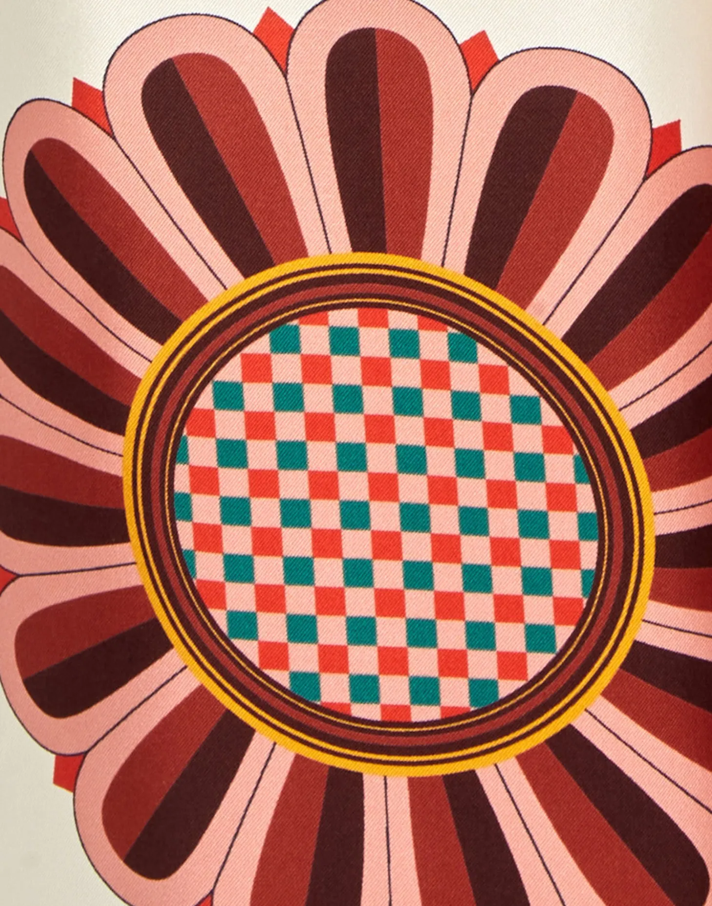 Palazzo PantsMacro Tiles Placée in Twill Silk