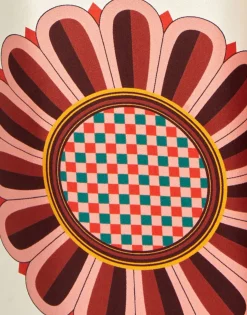 Palazzo PantsMacro Tiles Placée in Twill Silk