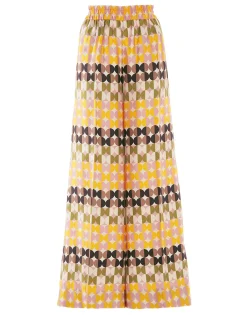 Palazzo PantsMezzaluna Chocolate in Twill Silk