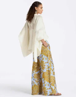 Palazzo PantsTangle Light Blue in Silk Twill