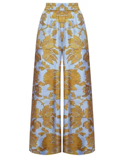 Palazzo PantsTangle Light Blue in Silk Twill