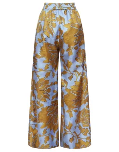 Palazzo PantsTangle Light Blue in Silk Twill