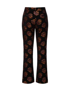 24/7 PantsRosette Black in Jacquard
