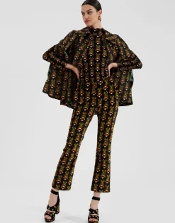 24/7 PantsScarab Black in Cotton Velvet