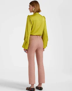 24/7 PantsTulip Pale Pink in Jacquard