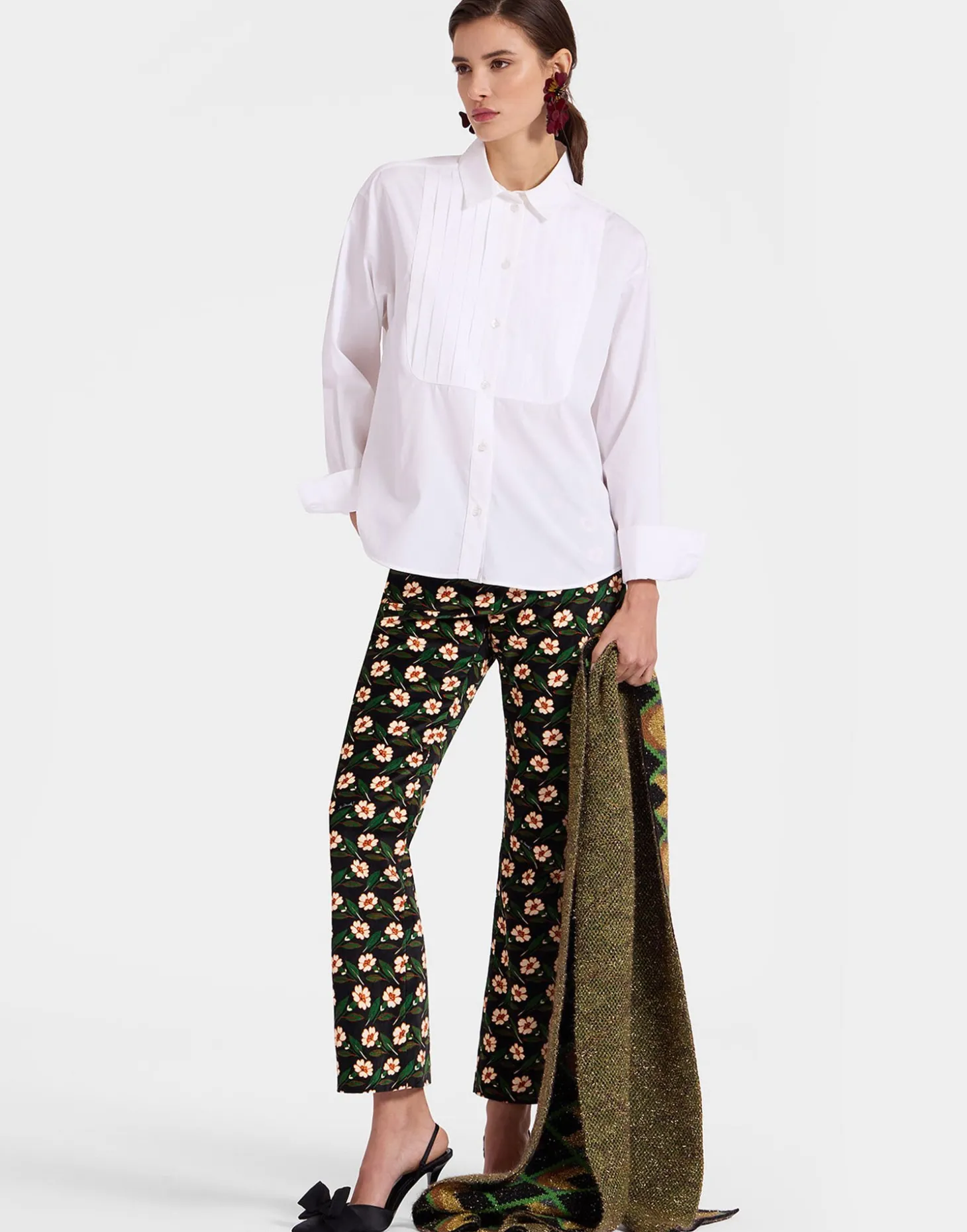 Peggy ShirtSolid White in Tailor Poplin