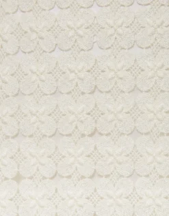 Pencil SkirtClover White in Embroidered Cotton