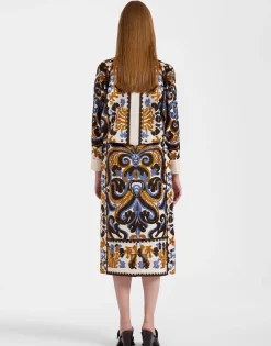 Pencil SkirtCorsini Cream in Jacquard