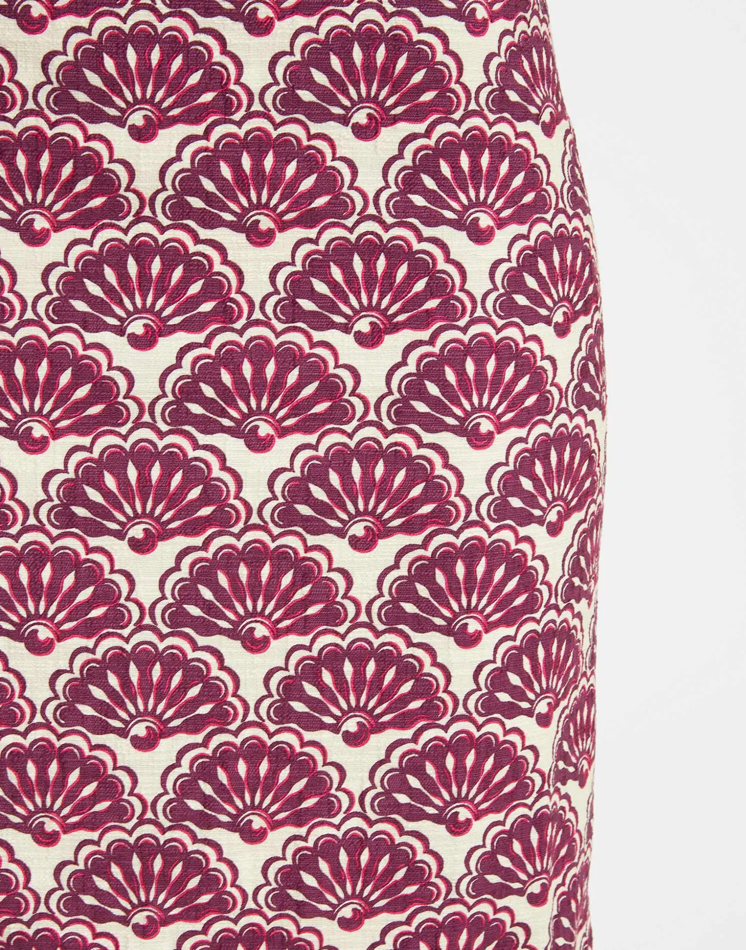 Pencil SkirtFans Purple in Shot Cotton