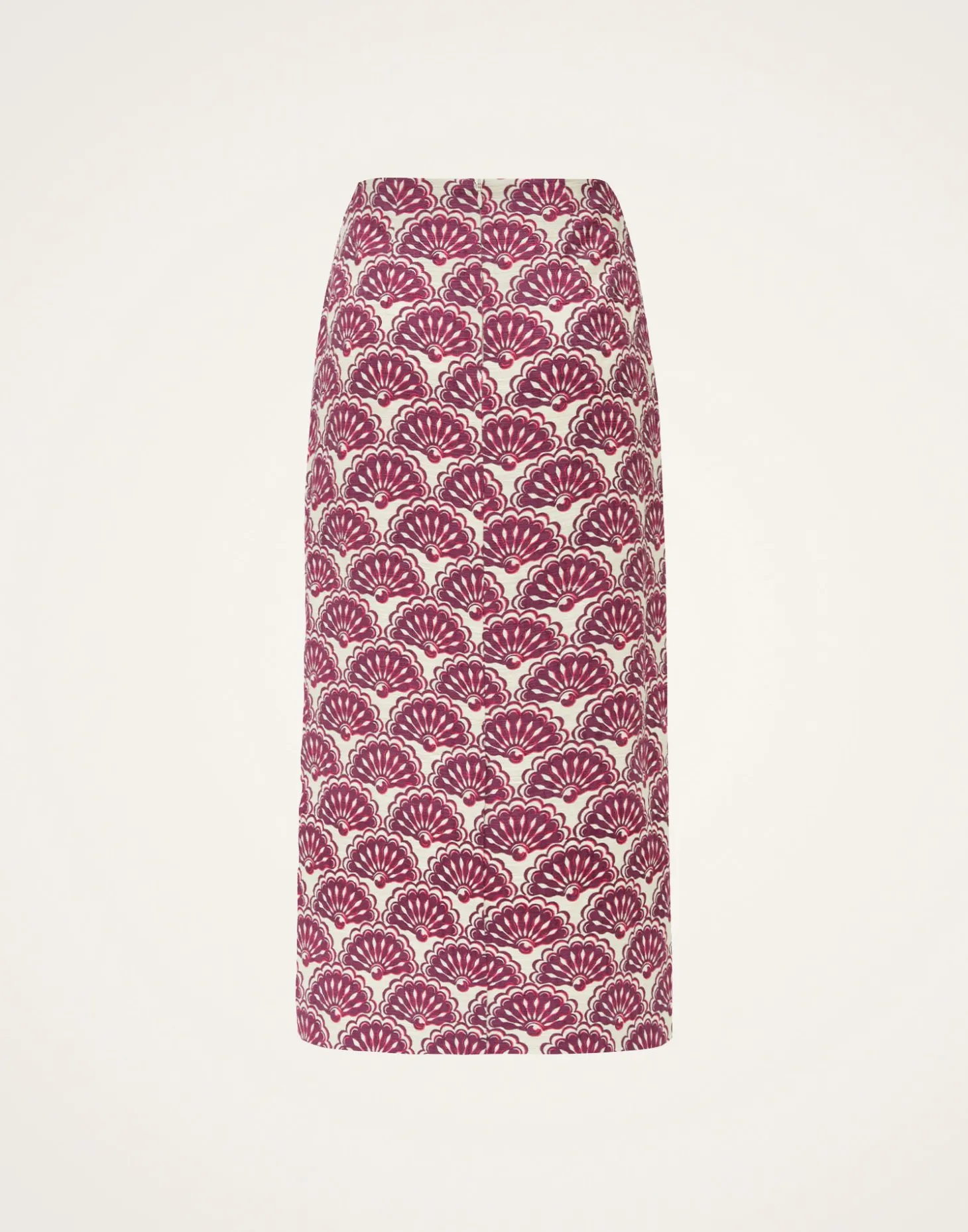 Pencil SkirtFans Purple in Shot Cotton