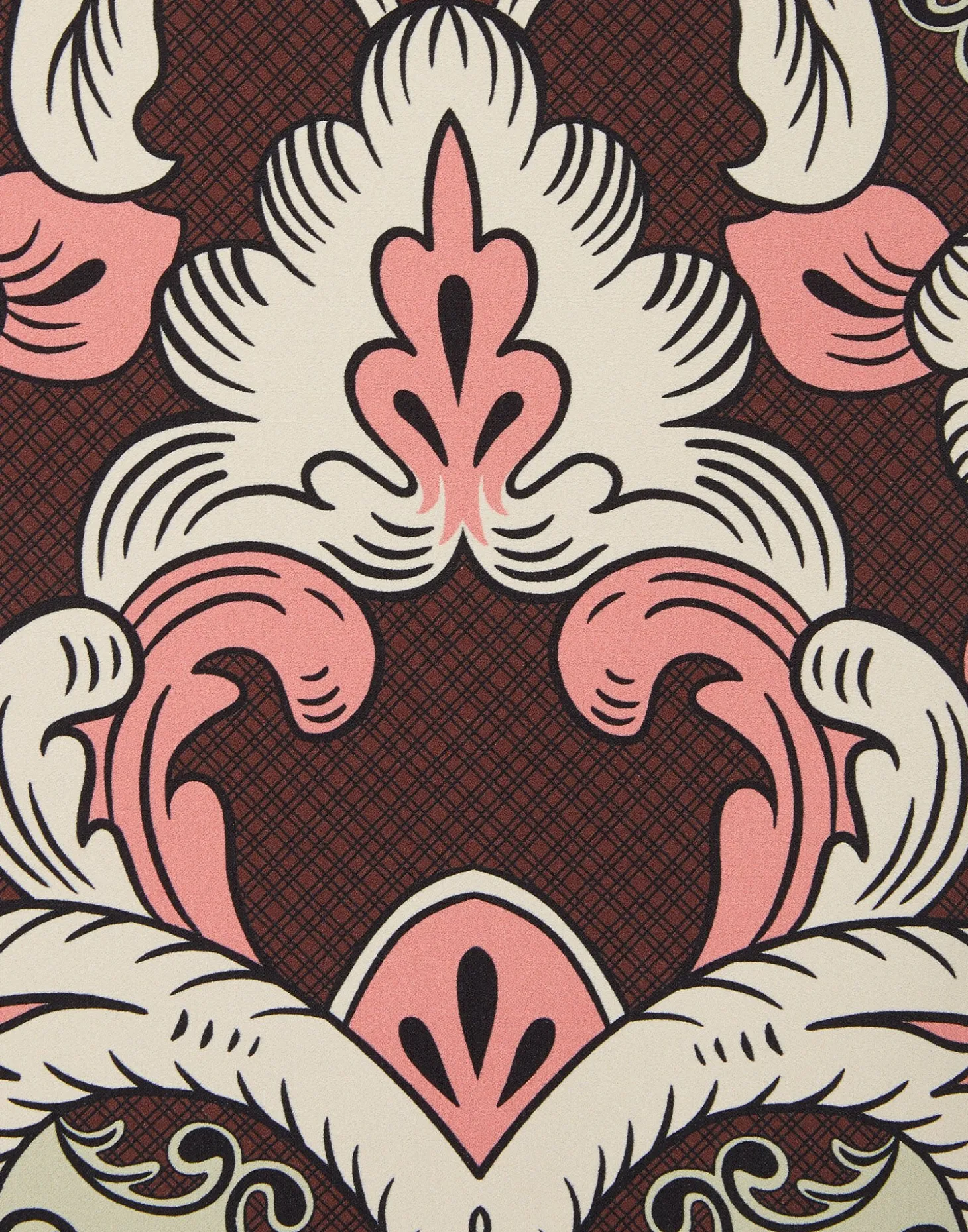 Pencil SkirtPortal Placée Brown in Envers Satin