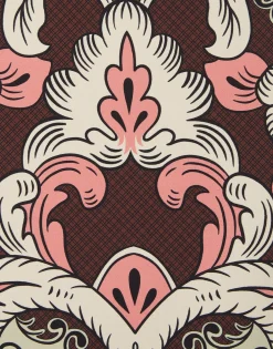 Pencil SkirtPortal Placée Brown in Envers Satin