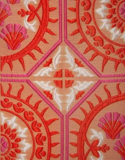 Pencil SkirtSun Orange in Jacquard