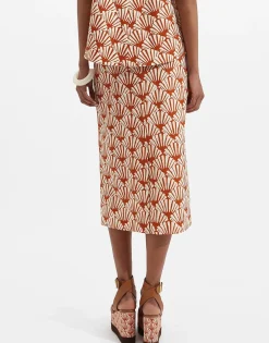 Pencil SkirtVentaglio in Shot Cotton