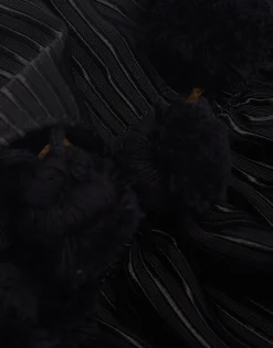 Pimento SlideSolid Black in Viscose & Jute