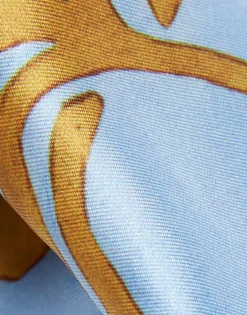 Pinup HeadbandTangle Light Blue in Twill