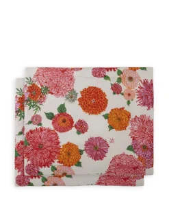 Placemat Set Of 2Bright Blooms in Linen
