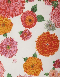 Placemat Set Of 2Bright Blooms in Linen