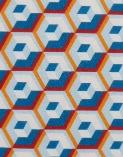 Placemat Set Of 2Cubi Blu in Linen