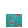Placemat Set Of 2Dragon Flower Turchese in Linen