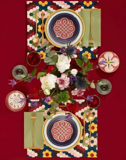 Placemat Set Of 2Honeycomb Tiles in Linen