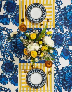 Placemat Set Of 2Riviera Giallo in Linen