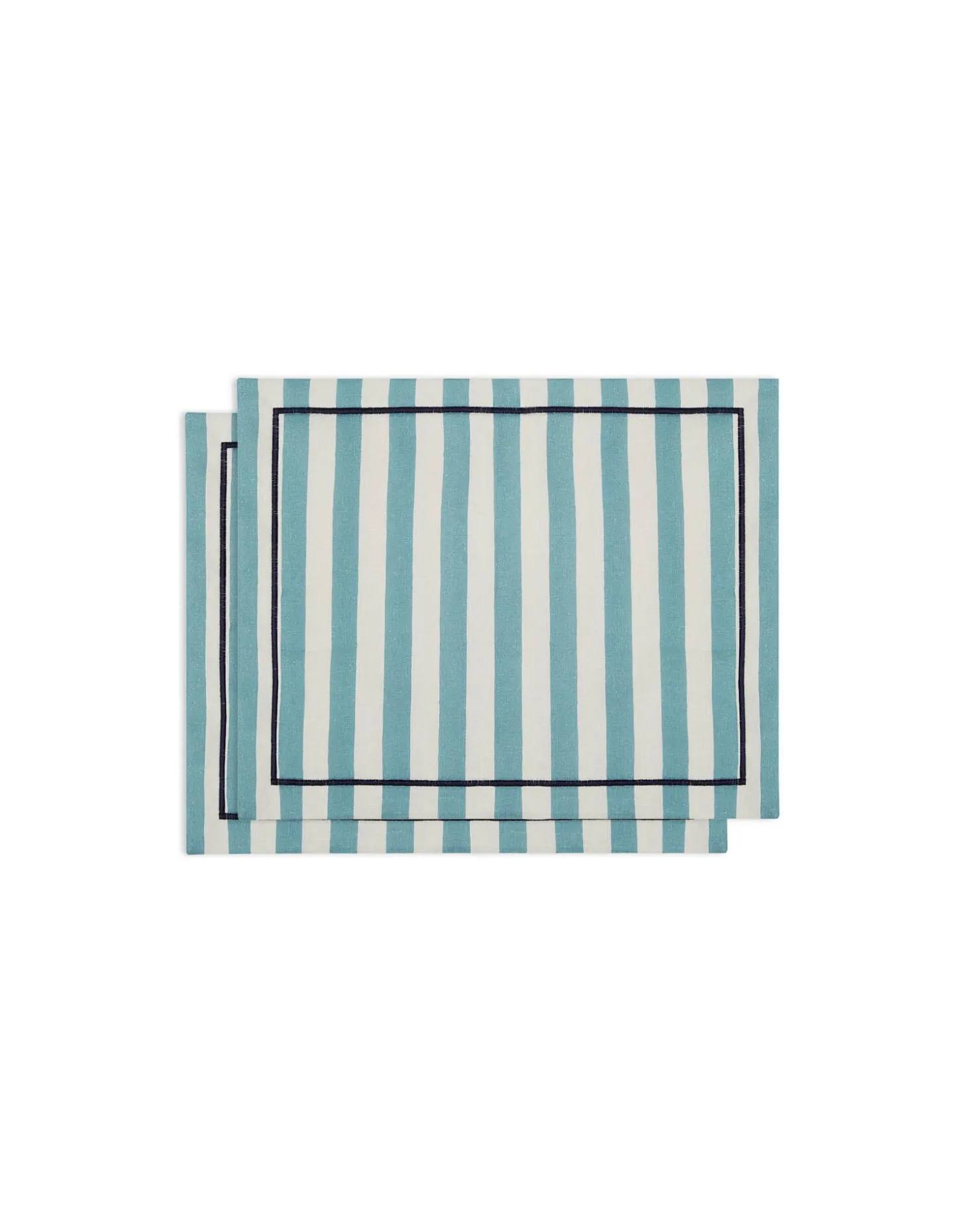Placemat Set Of 2Riviera Sky Blue in Linen