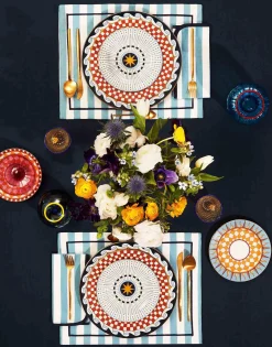 Placemat Set Of 2Riviera Sky Blue in Linen