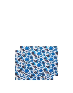 Placemat Set Of 2Wildbird Blu Small in Linen