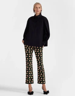 Poet ShirtSolid Black in Cotton Poplin