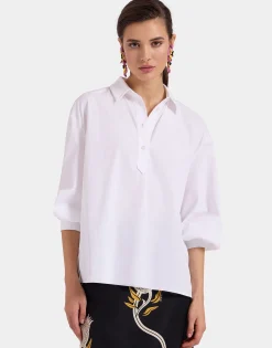 Poet ShirtSolid White in Tailor Poplin