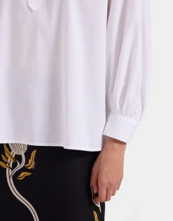 Poet ShirtSolid White in Tailor Poplin