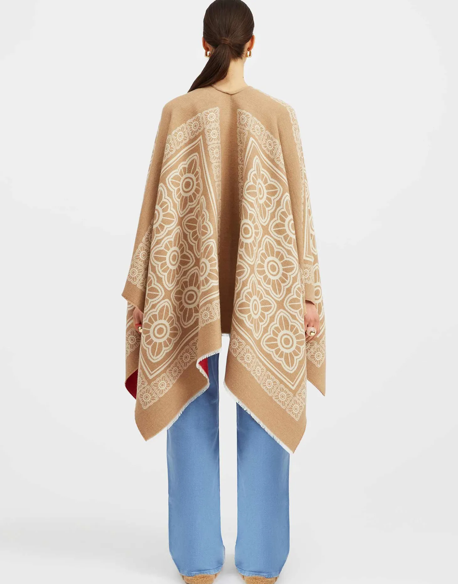 PonchoMix Tiles Camel in Wool