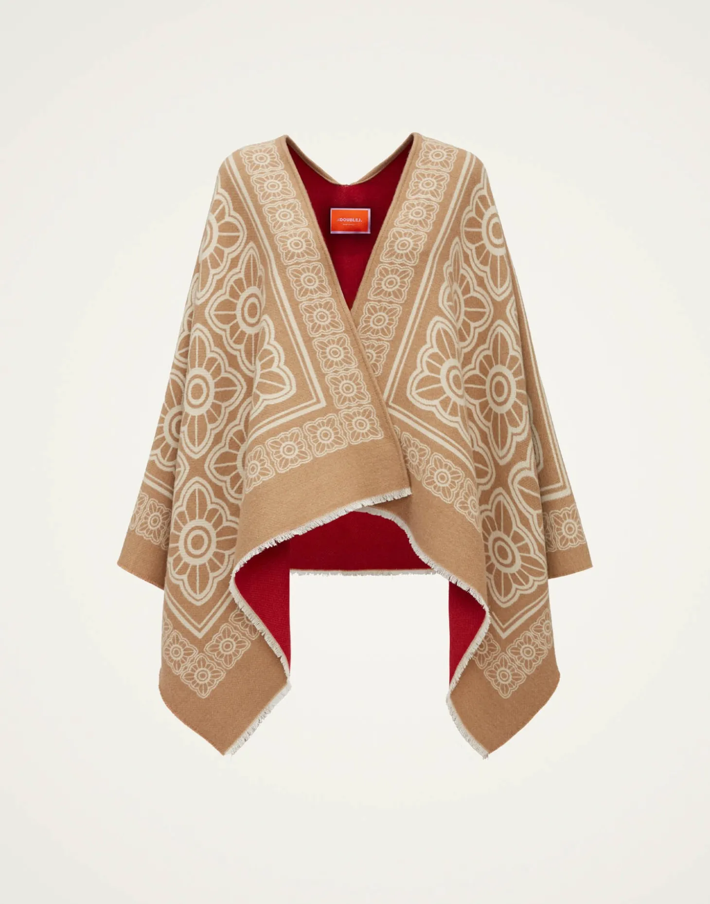 PonchoMix Tiles Camel in Wool