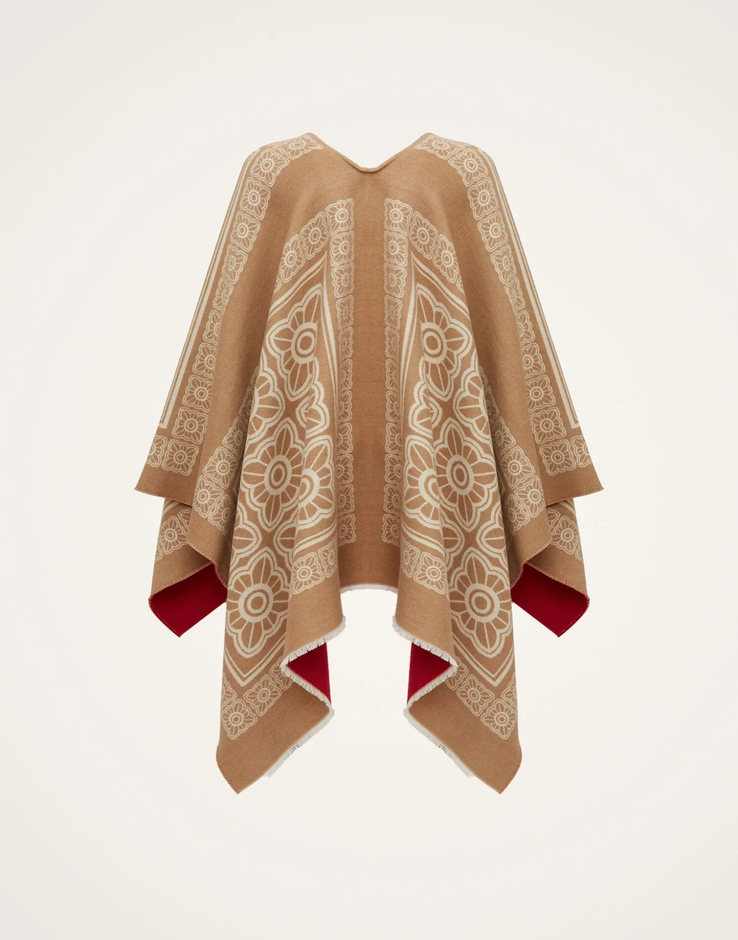 PonchoMix Tiles Camel in Wool