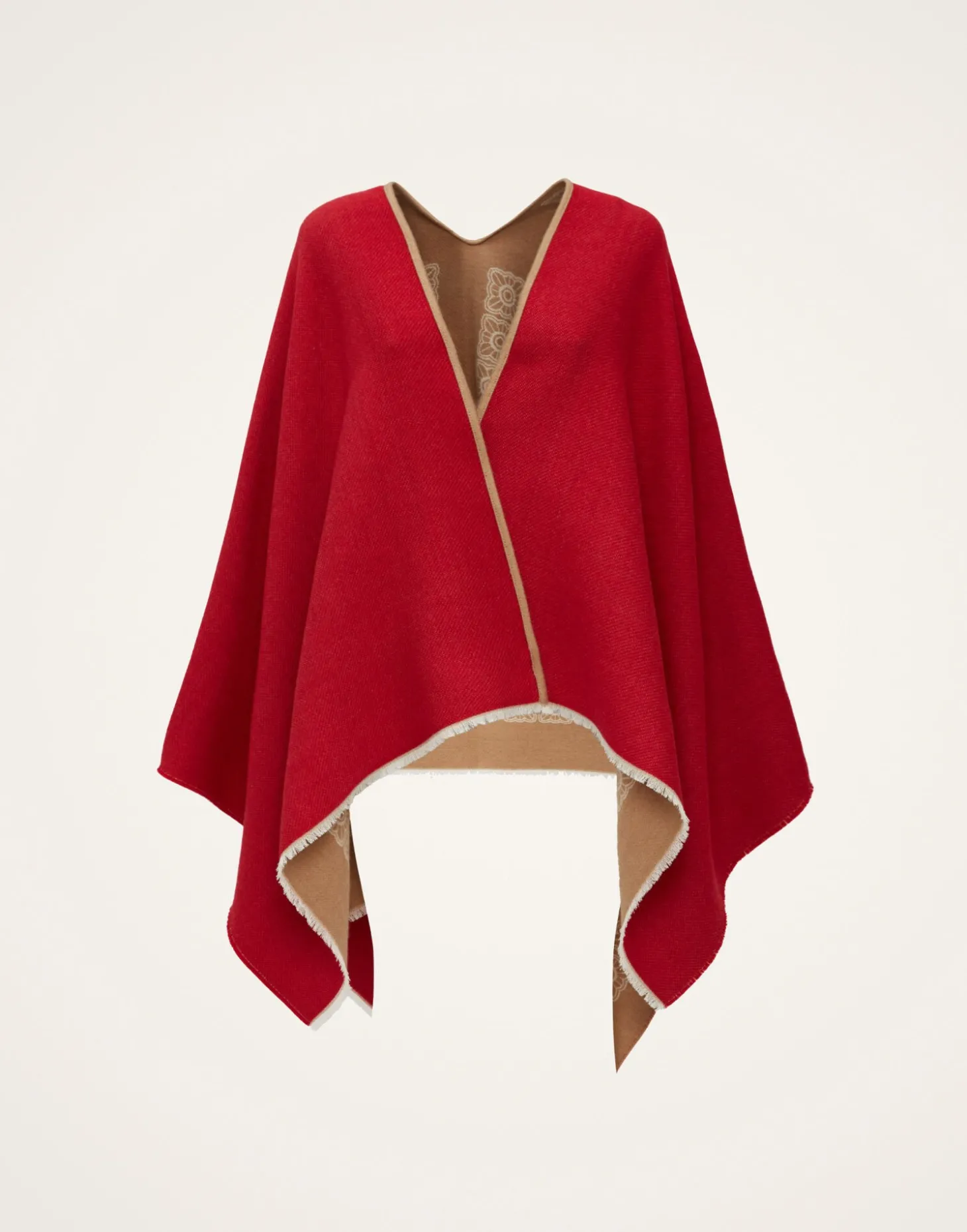 PonchoMix Tiles Camel in Wool