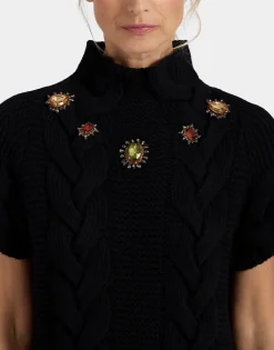 Portrait TopSolid Black in Chunky Wool