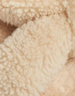 Precious SlidesSolid Light Green in Fake Fur