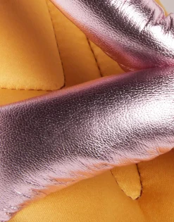 Precious SlidesSolid Yellow in Fake Fur