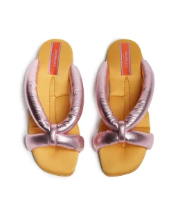 Precious SlidesSolid Yellow in Fake Fur